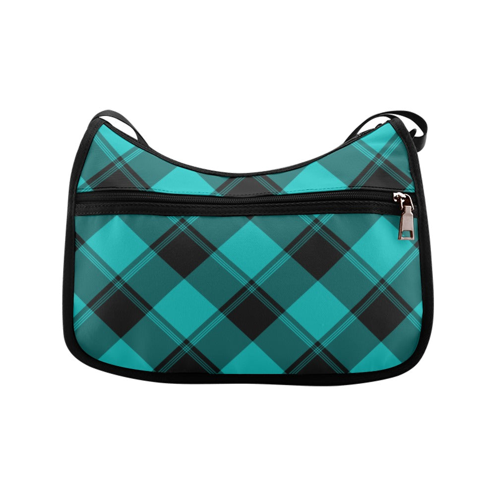 Pennyroyal Teal Plaid Crossbody Bag