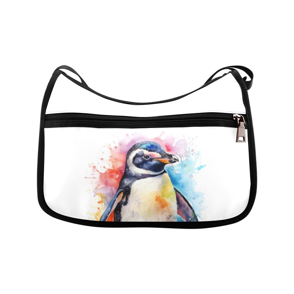 Watercolour Penguin Crossbody Bag - Offbeat Sweetie