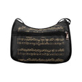 Midnight Melody Crossbody Bag - Black bag with gold sheet music design