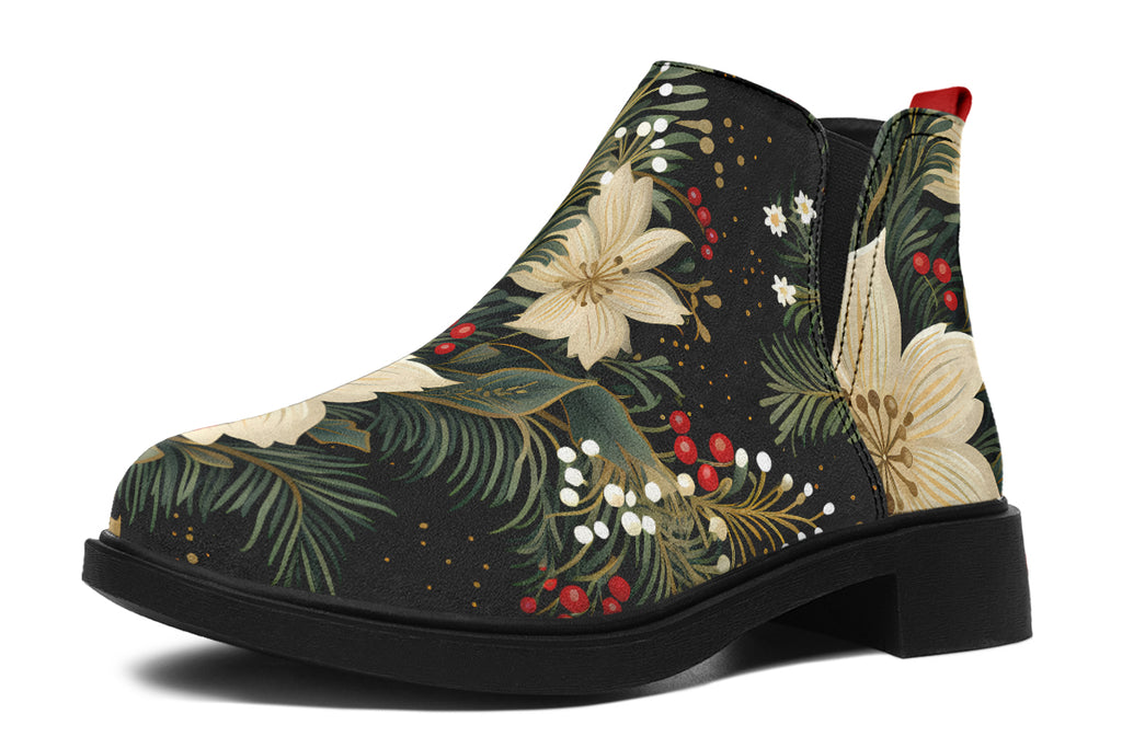 Christmas Flora Ankle Boots Offbeat Sweetie