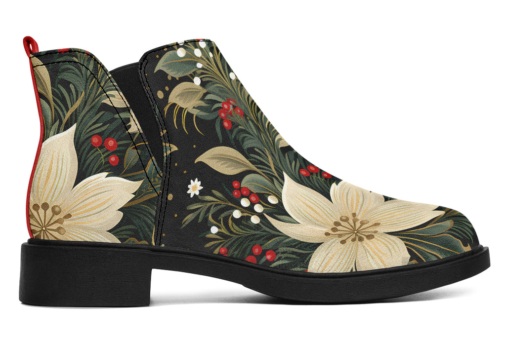 Christmas Flora Ankle Boots Offbeat Sweetie
