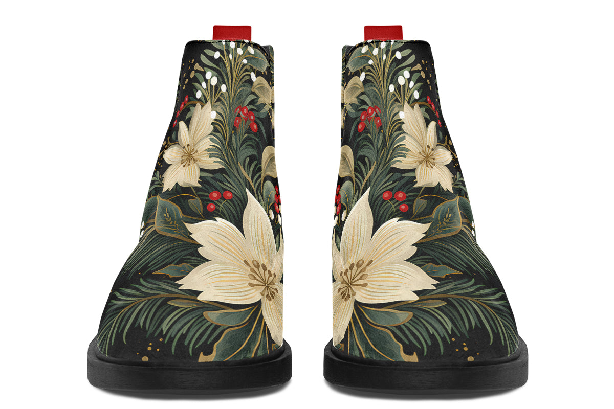 Christmas Flora Ankle Boots Offbeat Sweetie