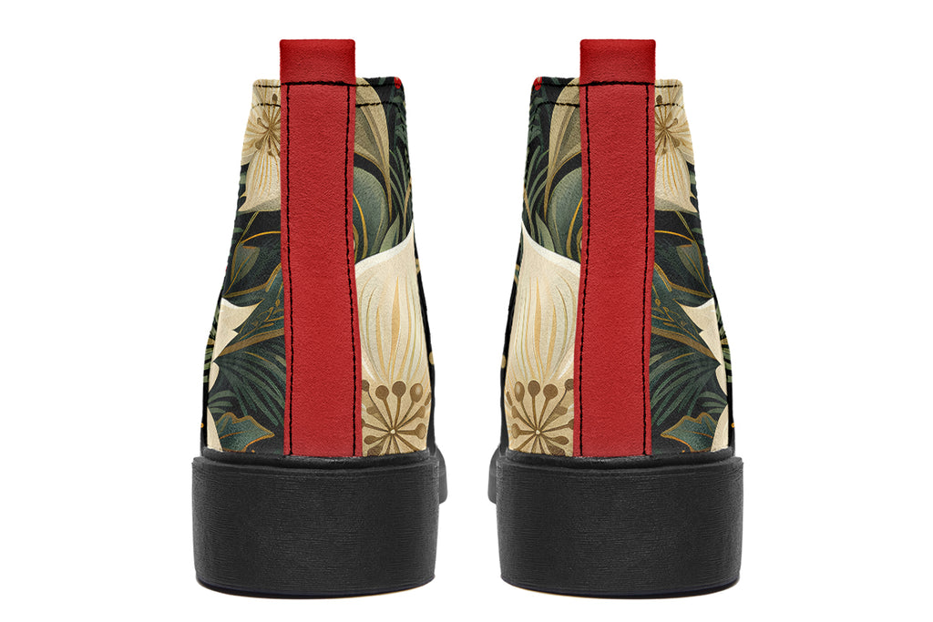 Christmas Flora Ankle Boots Offbeat Sweetie