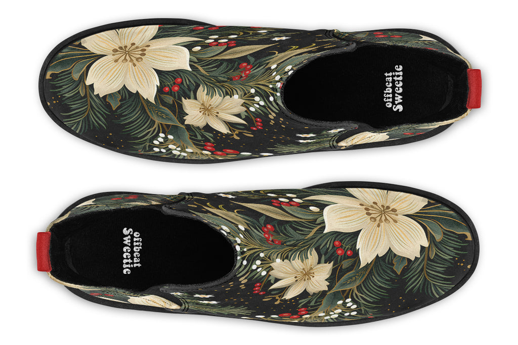 Christmas Flora Ankle Boots Offbeat Sweetie