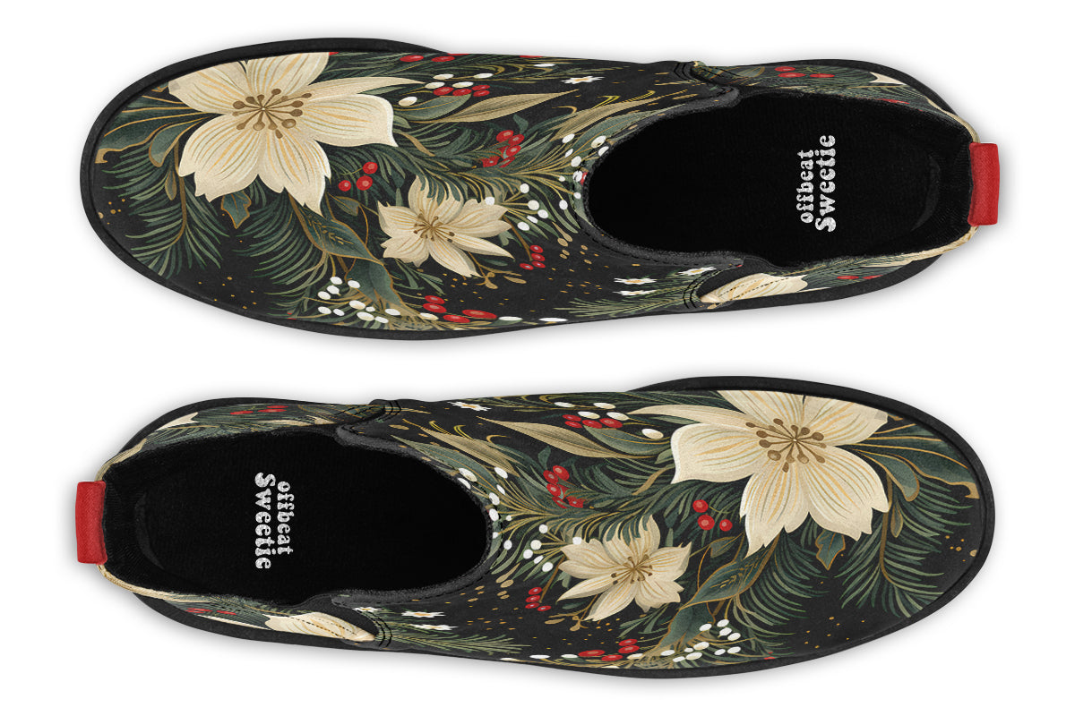 Christmas Flora Ankle Boots Offbeat Sweetie