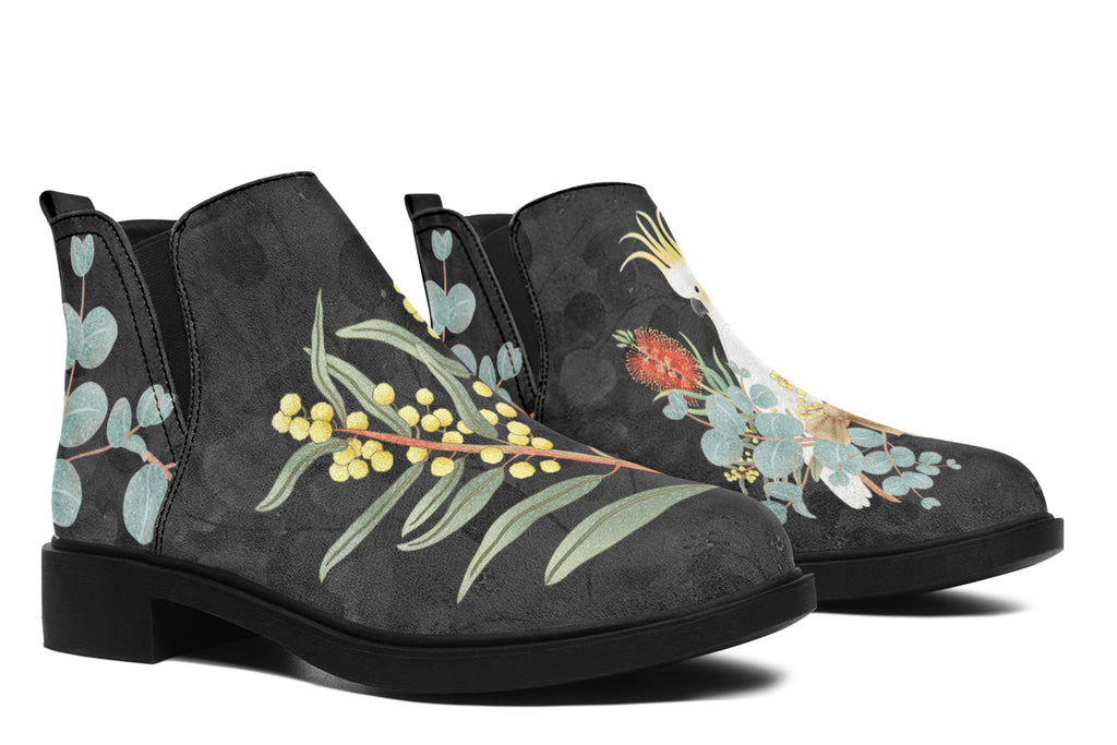 Cockatoo Ankle Boots Offbeat Sweetie