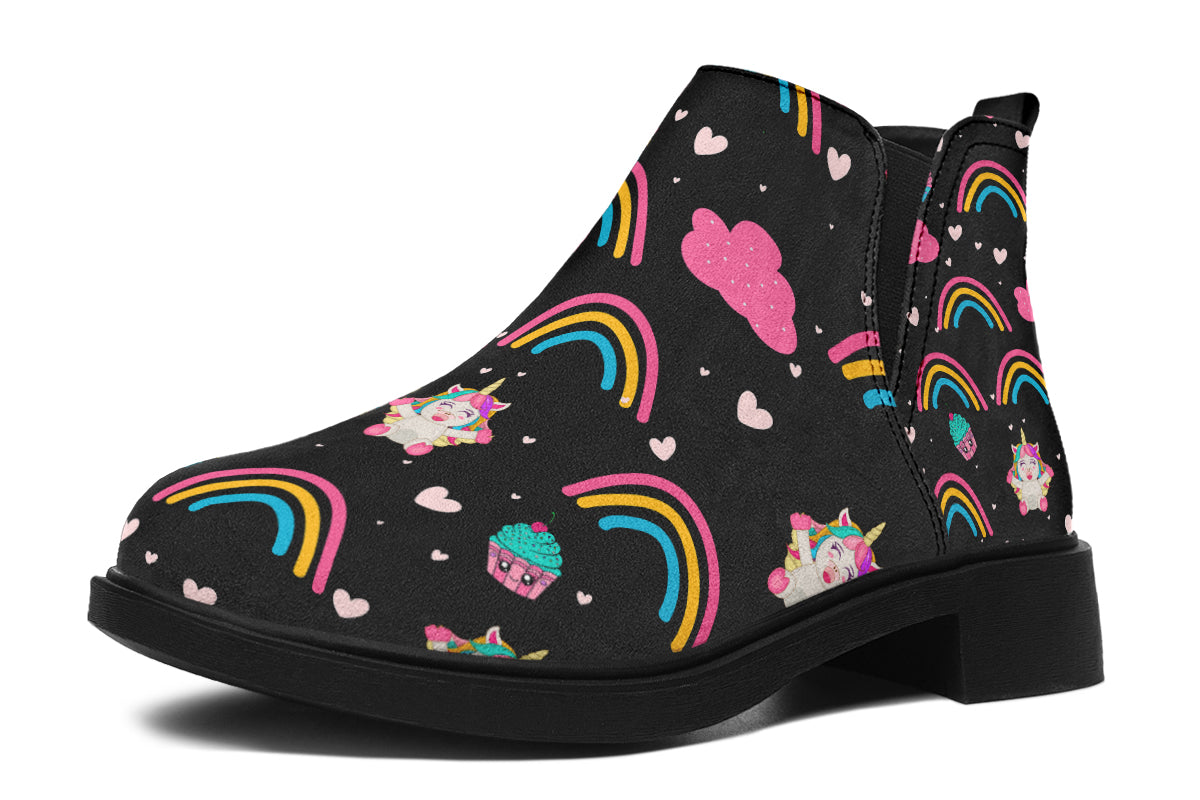 Cutesy Unicorns Ankle Boots Offbeat Sweetie