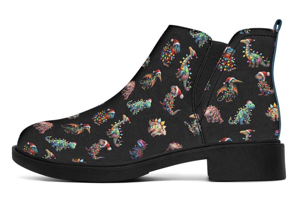 Dinos In Lights Ankle Boots Black Sole Offbeat Sweetie