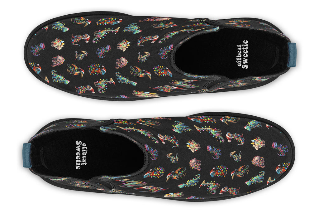 Dinos In Lights Ankle Boots Offbeat Sweetie