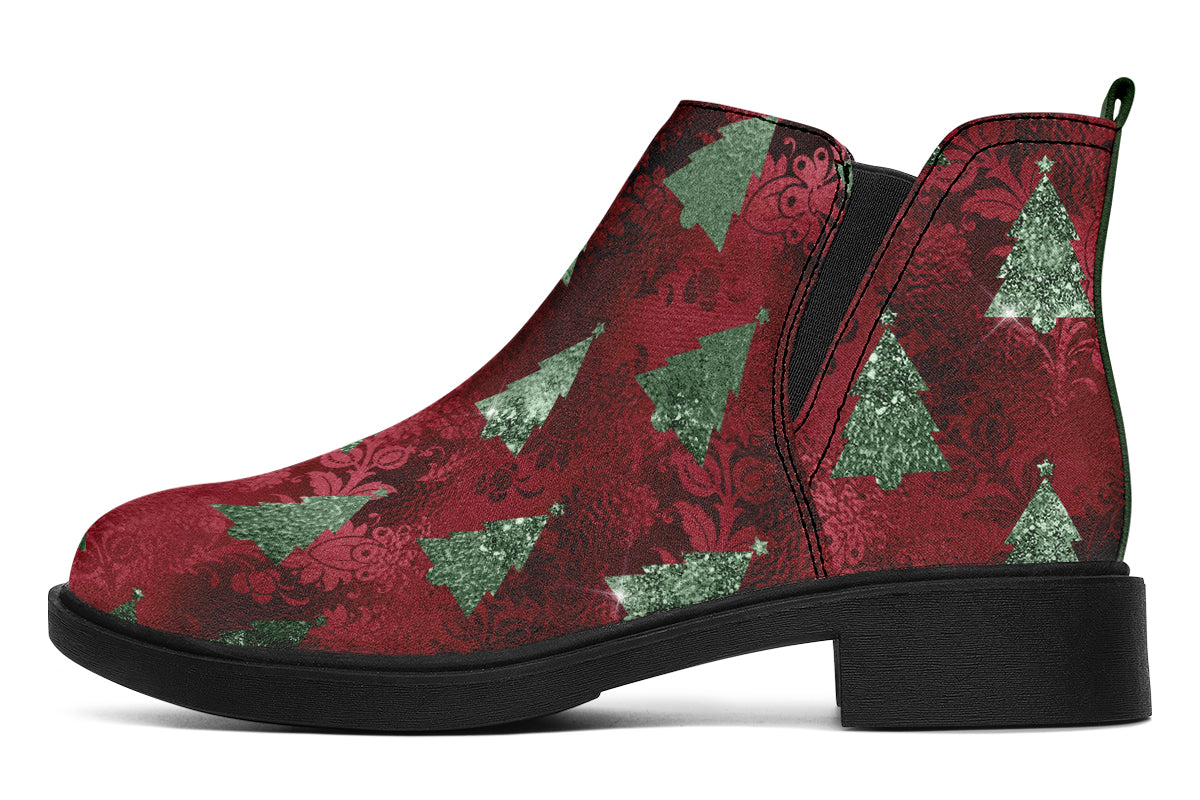 Glam Christmas Ankle Boots Black Sole Offbeat Sweetie