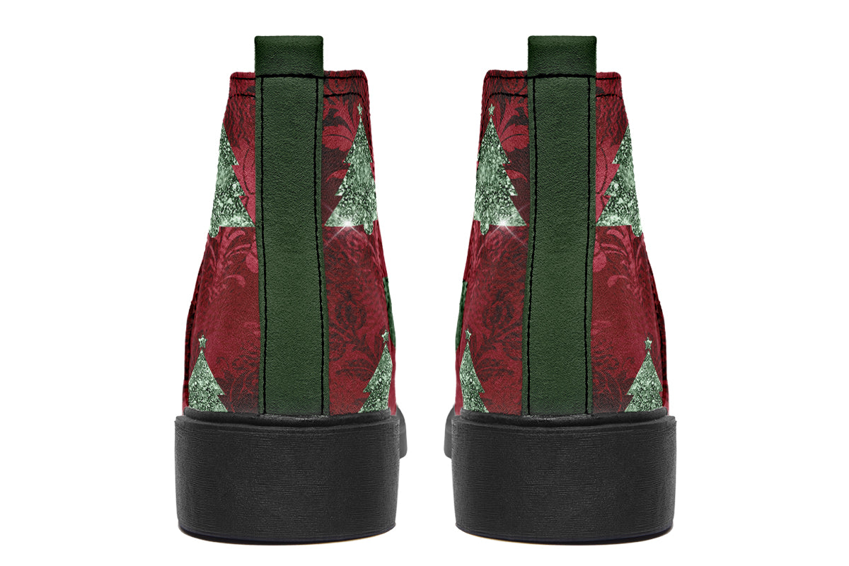 Glam Christmas Ankle Boots Offbeat Sweetie