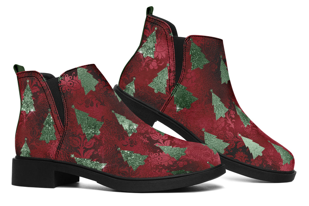 Glam Christmas Ankle Boots Offbeat Sweetie