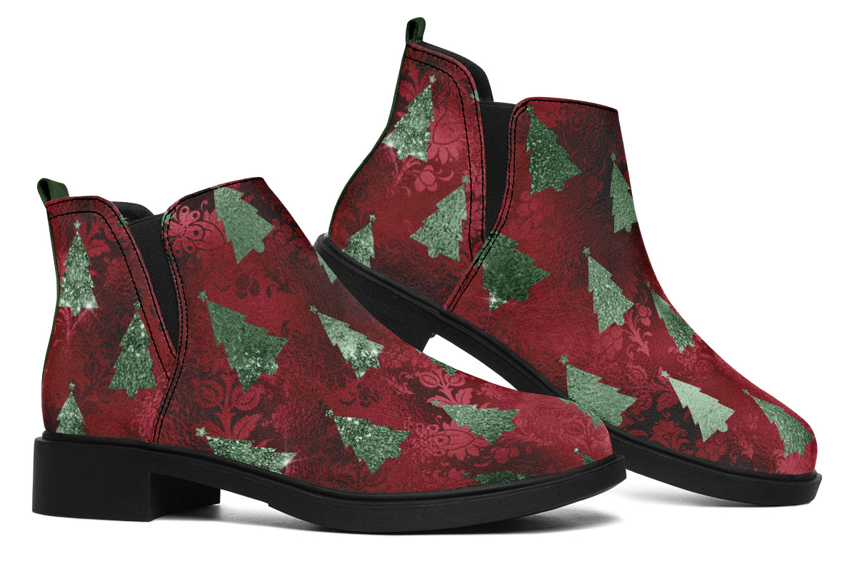 Glam Christmas Ankle Boots Offbeat Sweetie
