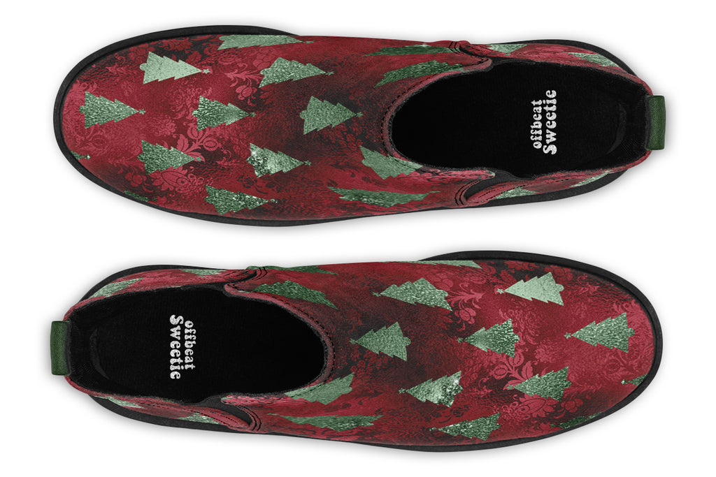 Glam Christmas Ankle Boots Offbeat Sweetie