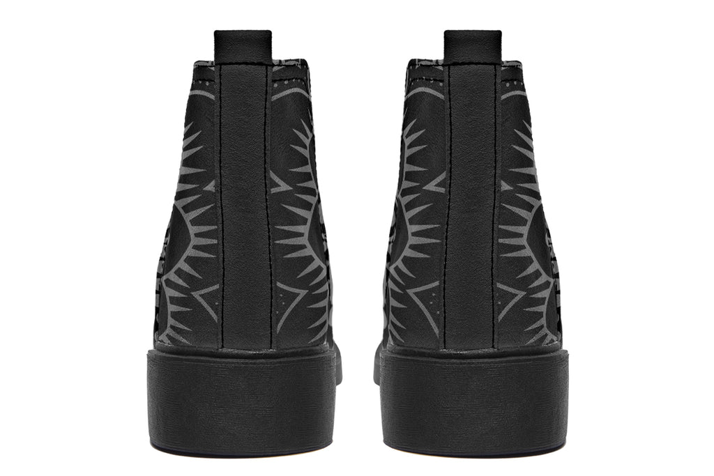 Golden Mandala Ankle Boots Offbeat Sweetie