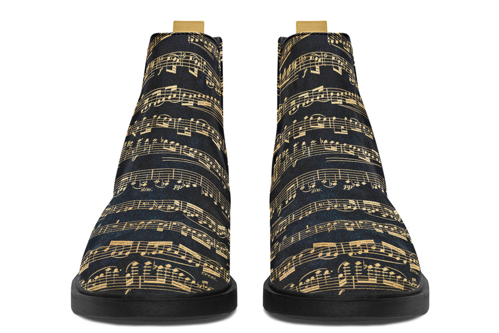 Golden Music Ankle Boots Offbeat Sweetie