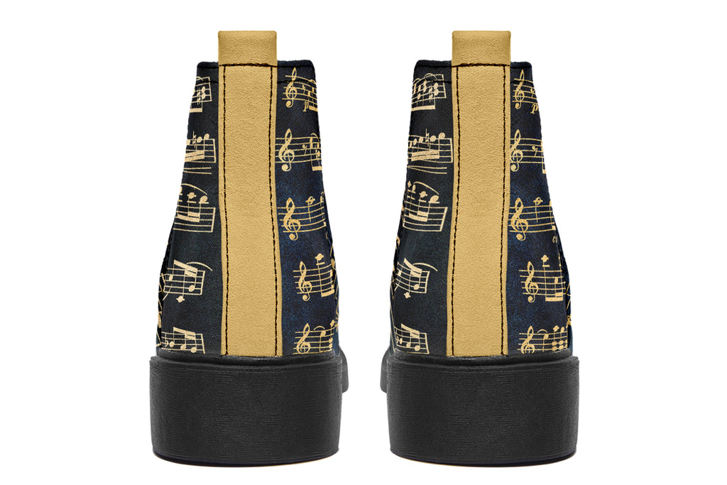 Golden Music Ankle Boots Offbeat Sweetie