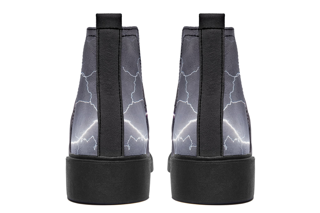 Lightning Crashes Ankle Boots Offbeat Sweetie