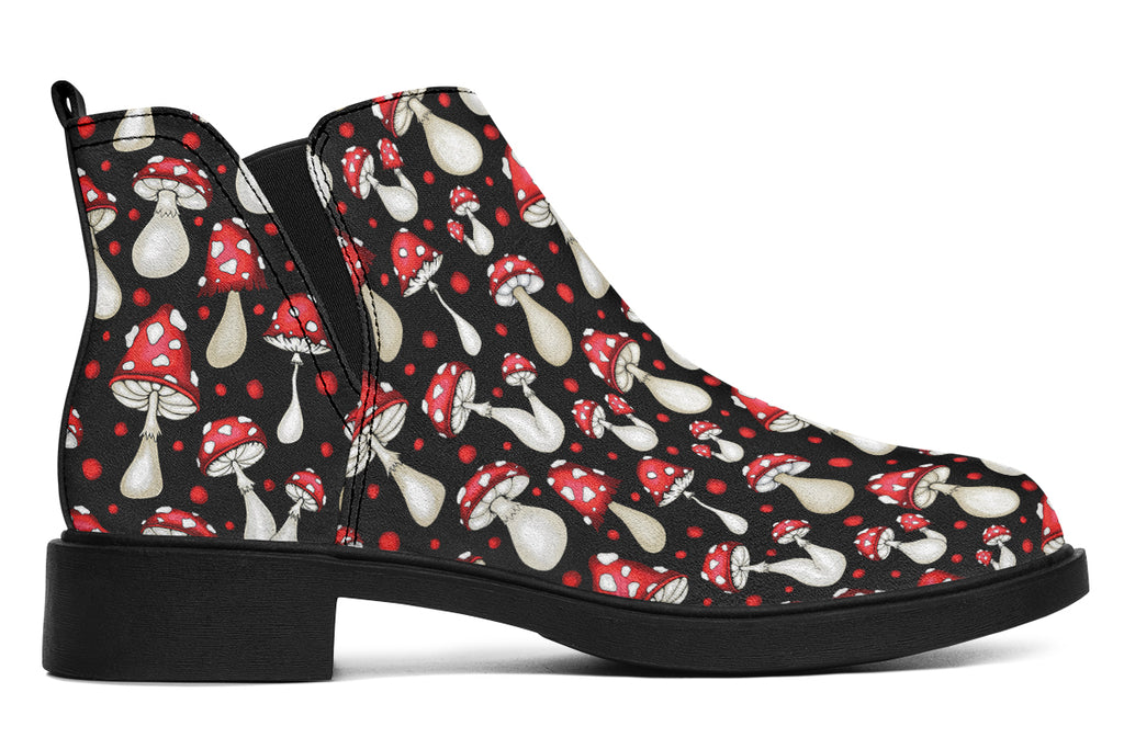 Mushrooms Ankle Boots Offbeat Sweetie