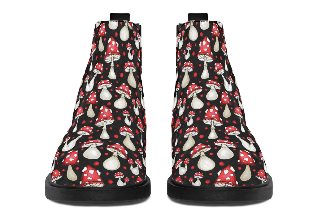 Mushrooms Ankle Boots Offbeat Sweetie