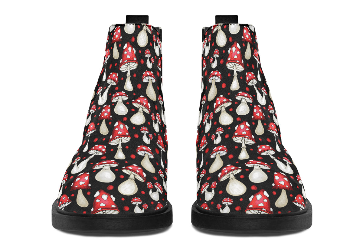Mushrooms Ankle Boots Offbeat Sweetie
