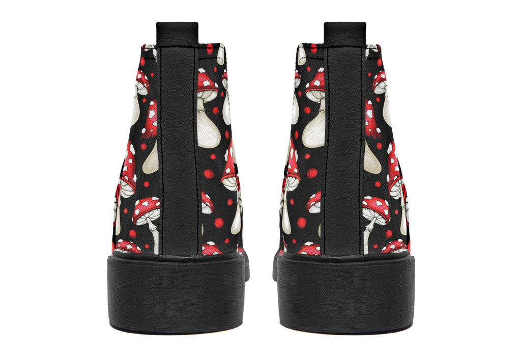 Mushrooms Ankle Boots Offbeat Sweetie