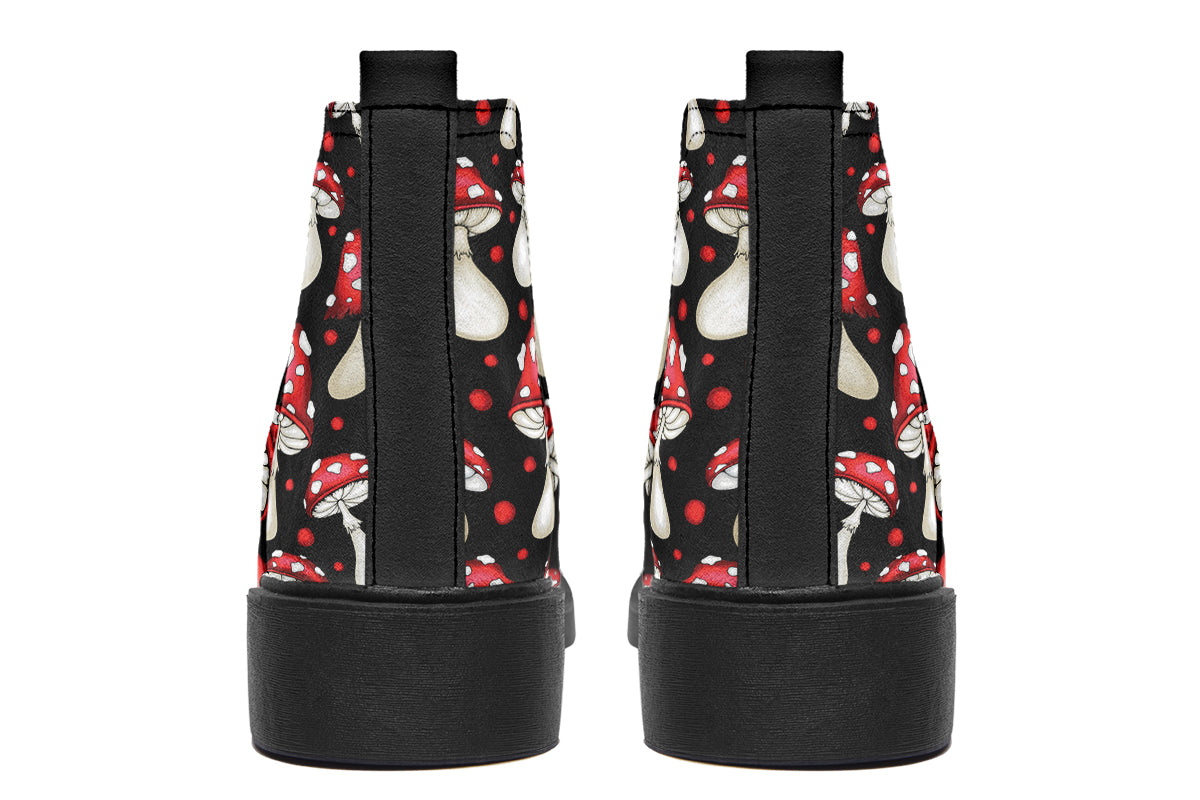 Mushrooms Ankle Boots Offbeat Sweetie