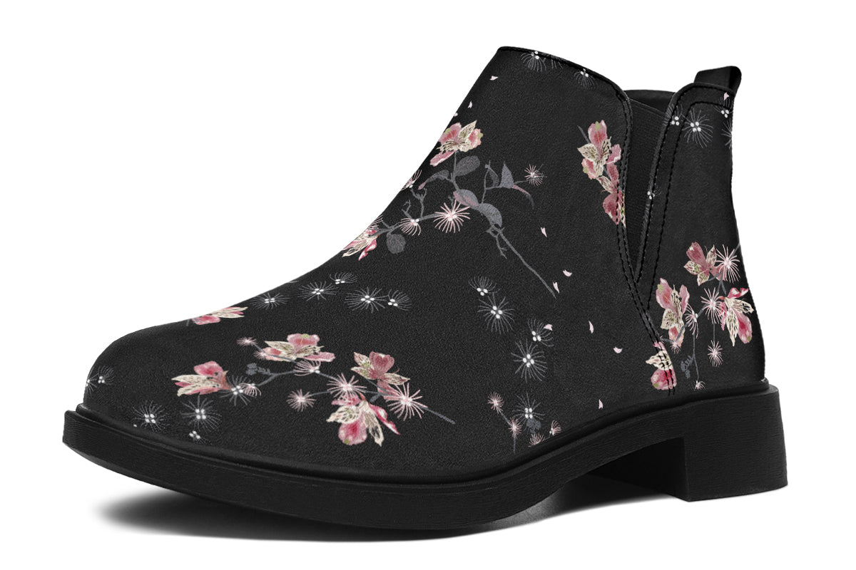 Night Garden Ankle Boots Offbeat Sweetie
