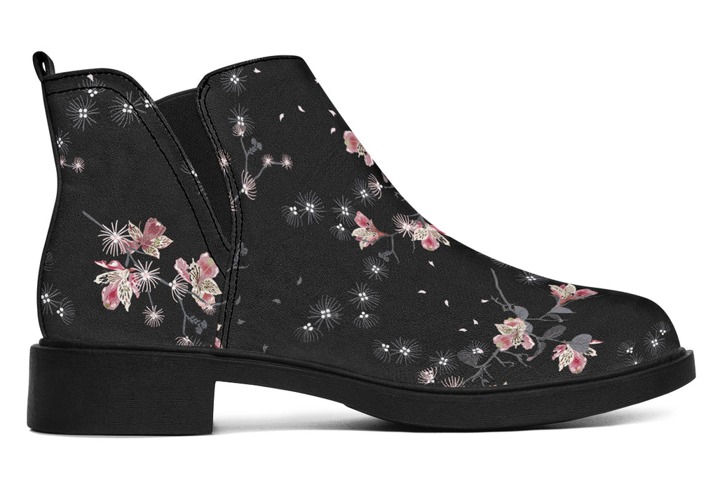 Night Garden Ankle Boots Offbeat Sweetie