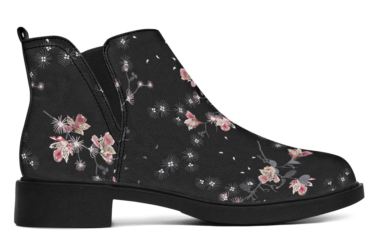 Night Garden Ankle Boots Offbeat Sweetie
