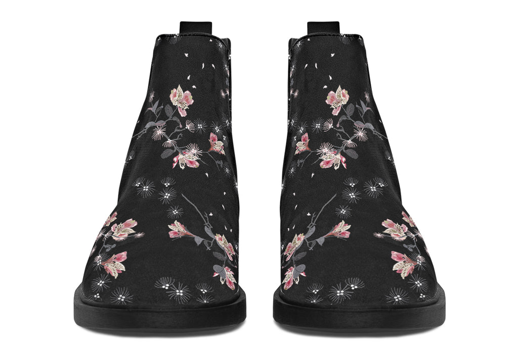 Night Garden Ankle Boots Offbeat Sweetie