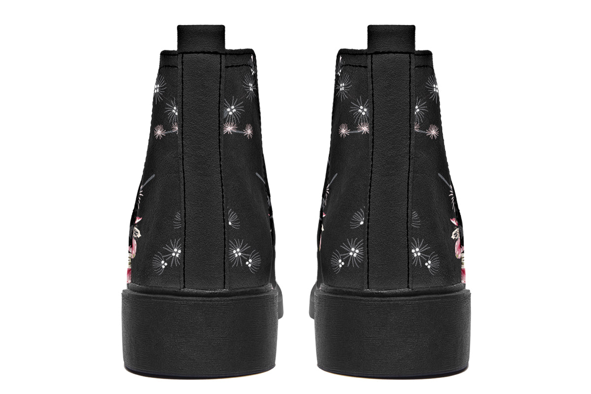 Night Garden Ankle Boots Offbeat Sweetie