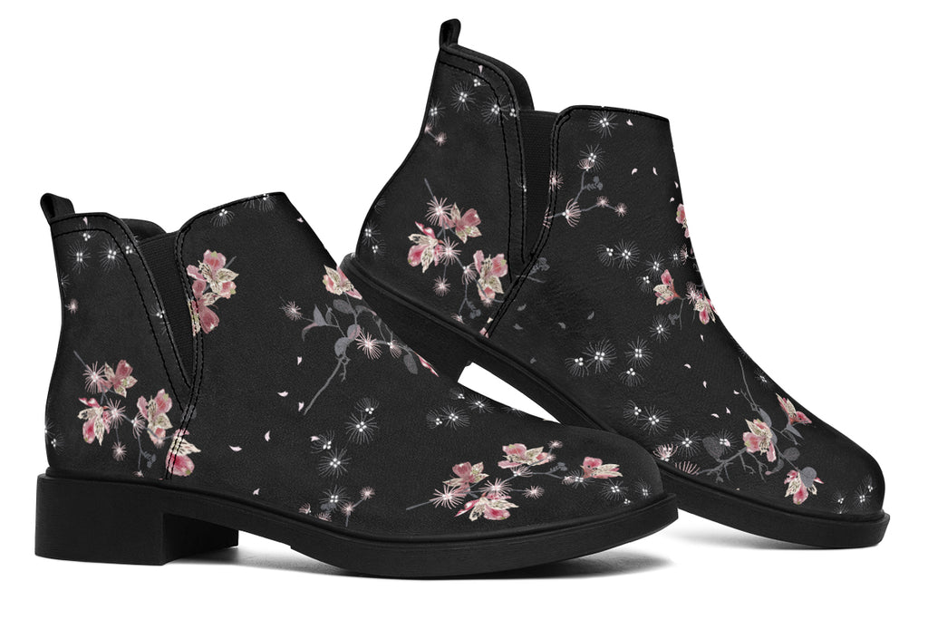 Night Garden Ankle Boots Offbeat Sweetie