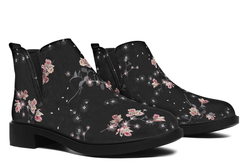 Night Garden Ankle Boots Offbeat Sweetie