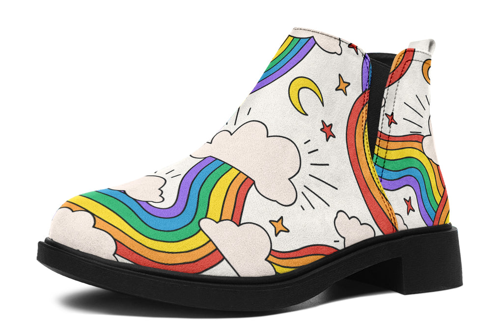 Rainbow Dreams Ankle Boots Offbeat Sweetie