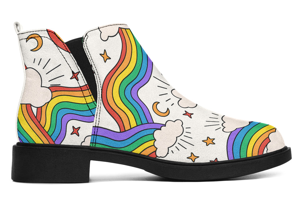 Rainbow Dreams Ankle Boots Offbeat Sweetie