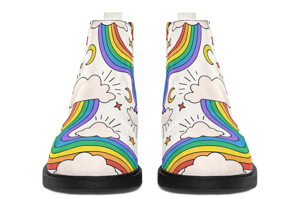 Rainbow Dreams Ankle Boots Offbeat Sweetie