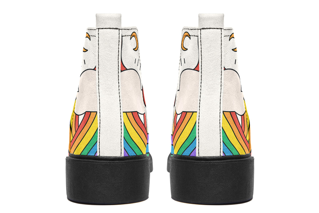 Rainbow Dreams Ankle Boots Offbeat Sweetie