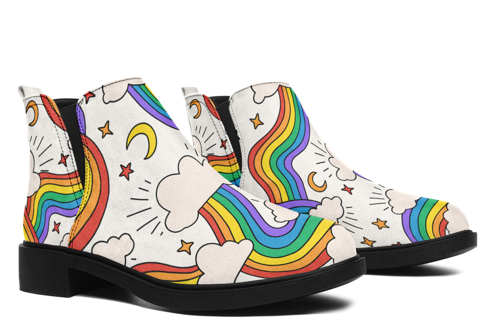 Rainbow Dreams Ankle Boots Offbeat Sweetie