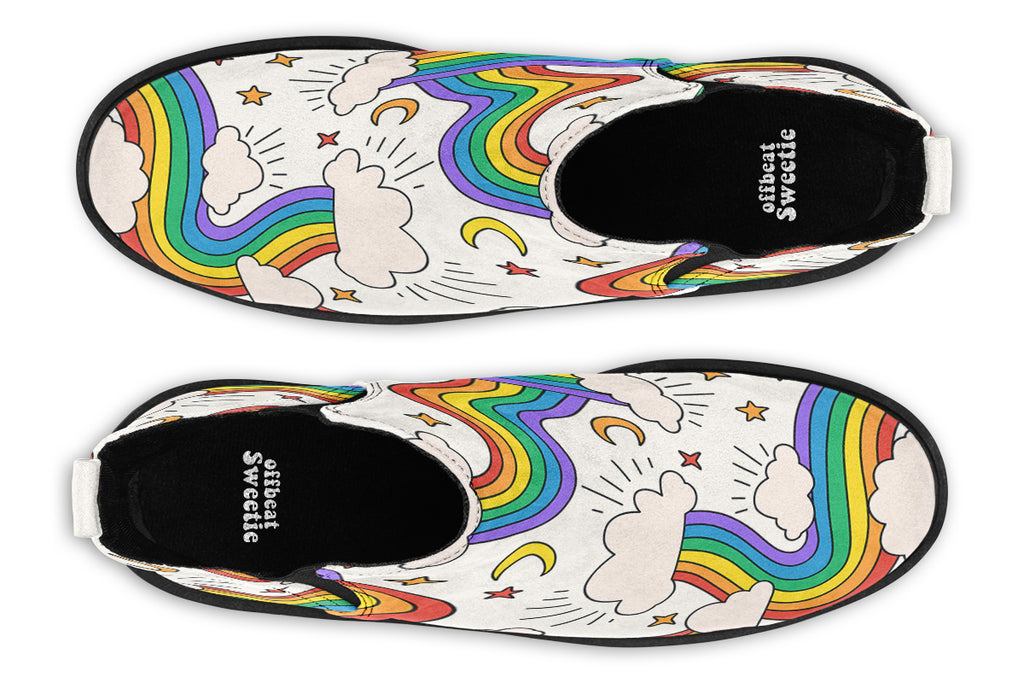 Rainbow Dreams Ankle Boots Offbeat Sweetie