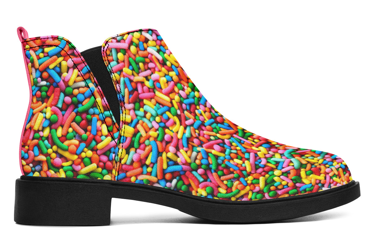 Rainbow Sprinkles Ankle Boots Offbeat Sweetie