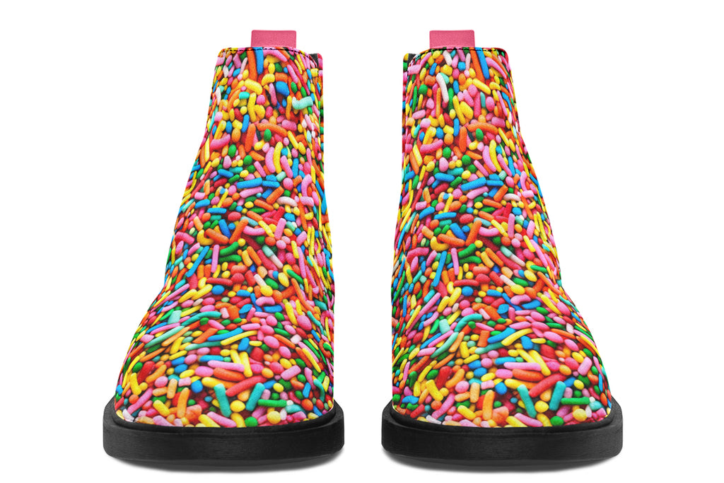 Rainbow Sprinkles Ankle Boots Offbeat Sweetie