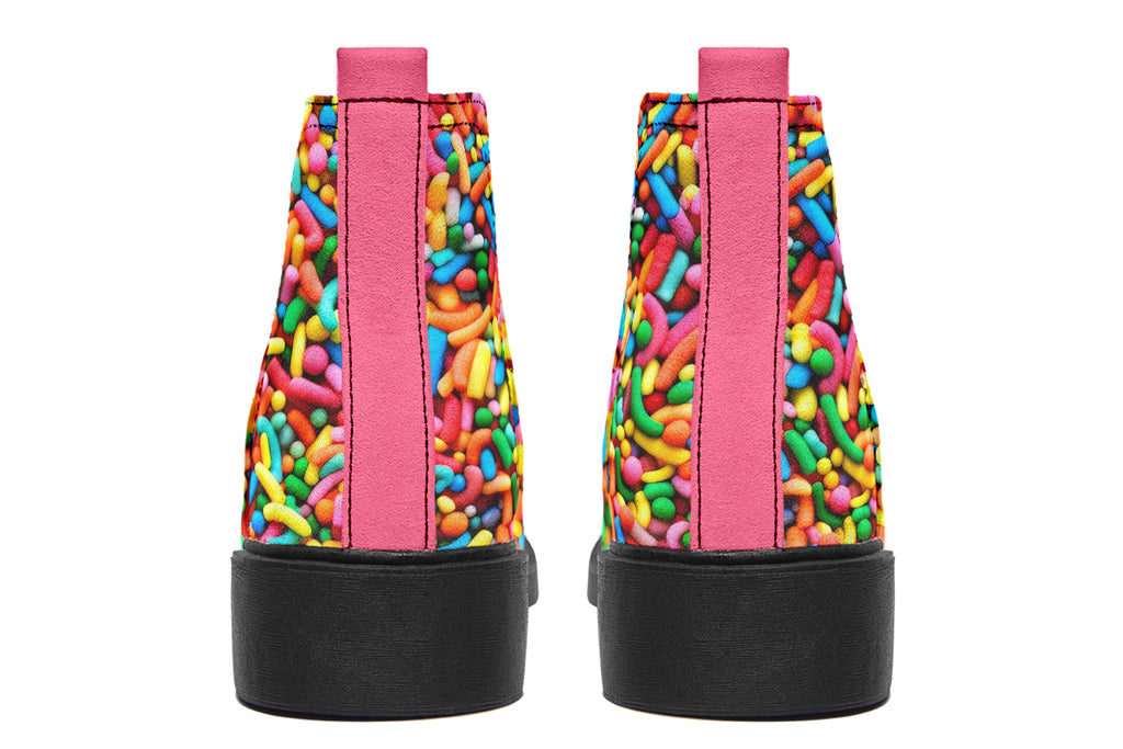 Rainbow Sprinkles Ankle Boots Offbeat Sweetie