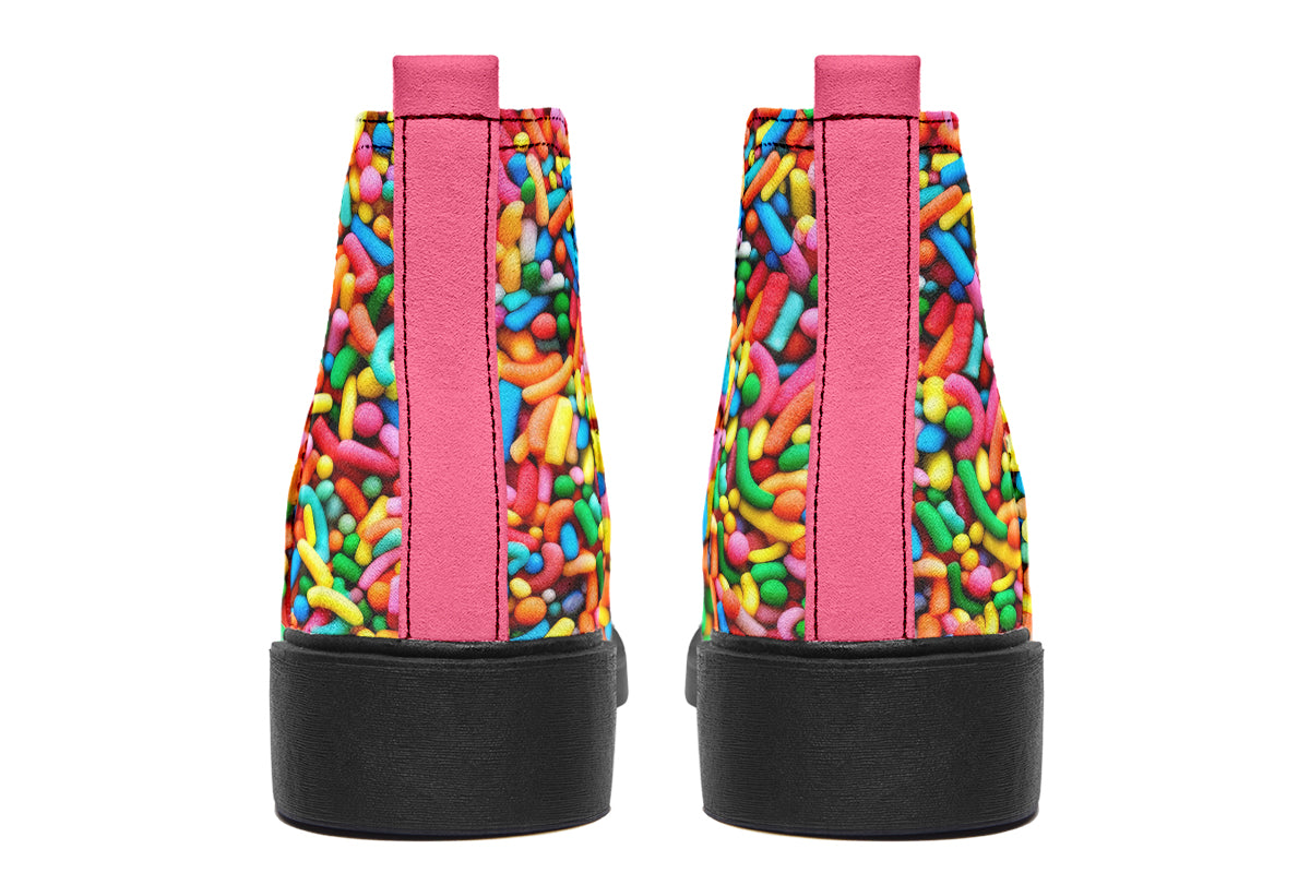 Rainbow Sprinkles Ankle Boots Offbeat Sweetie
