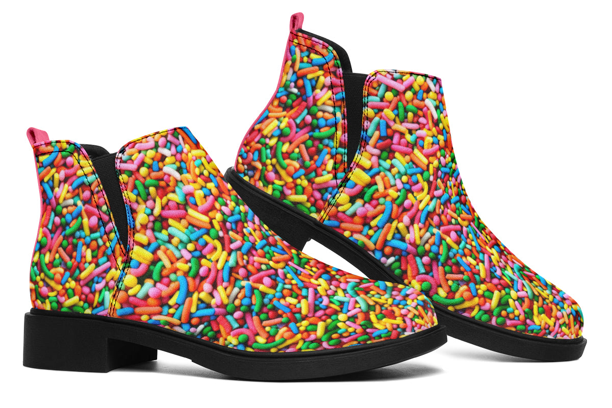 Rainbow Sprinkles Ankle Boots Offbeat Sweetie