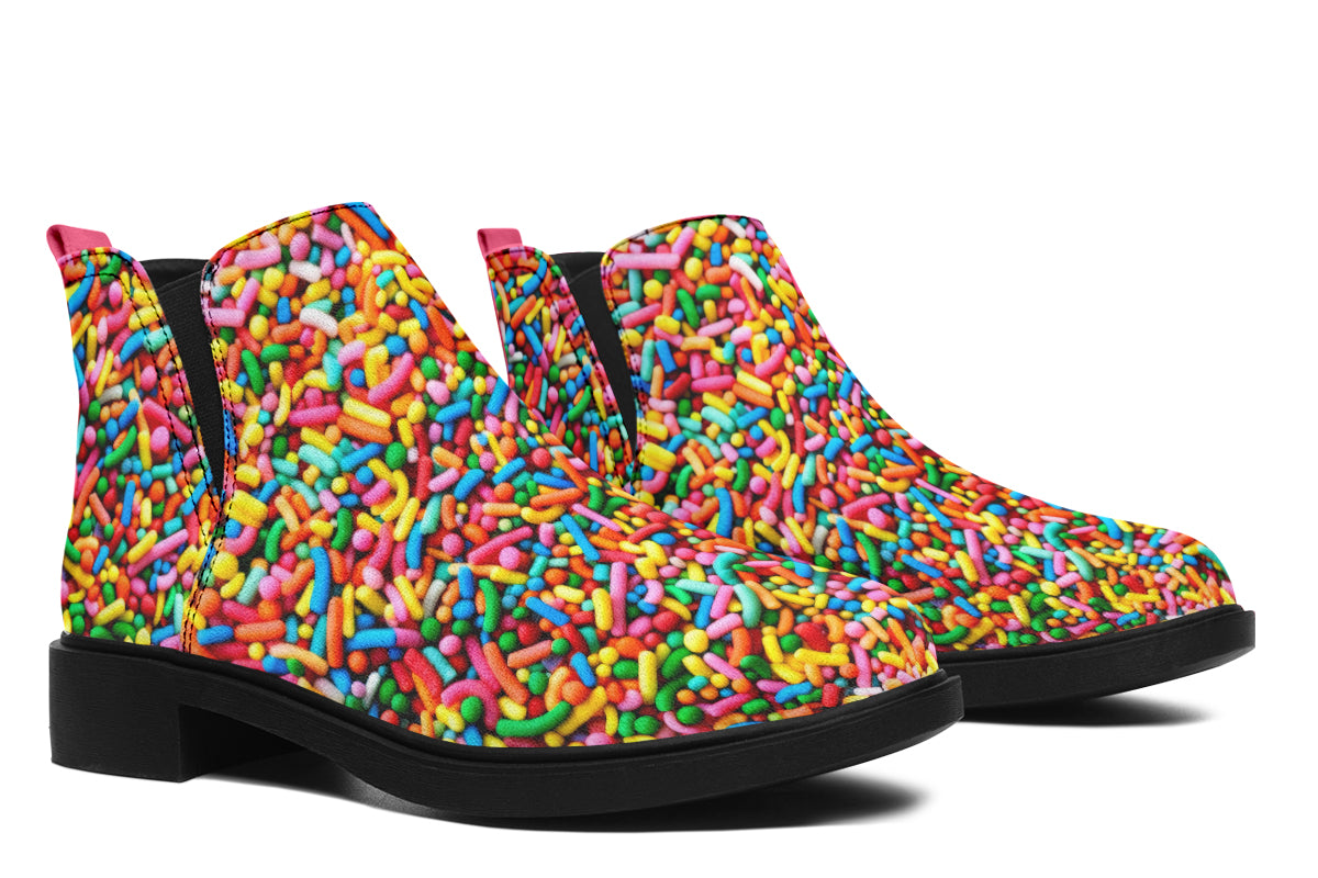 Rainbow Sprinkles Ankle Boots Offbeat Sweetie