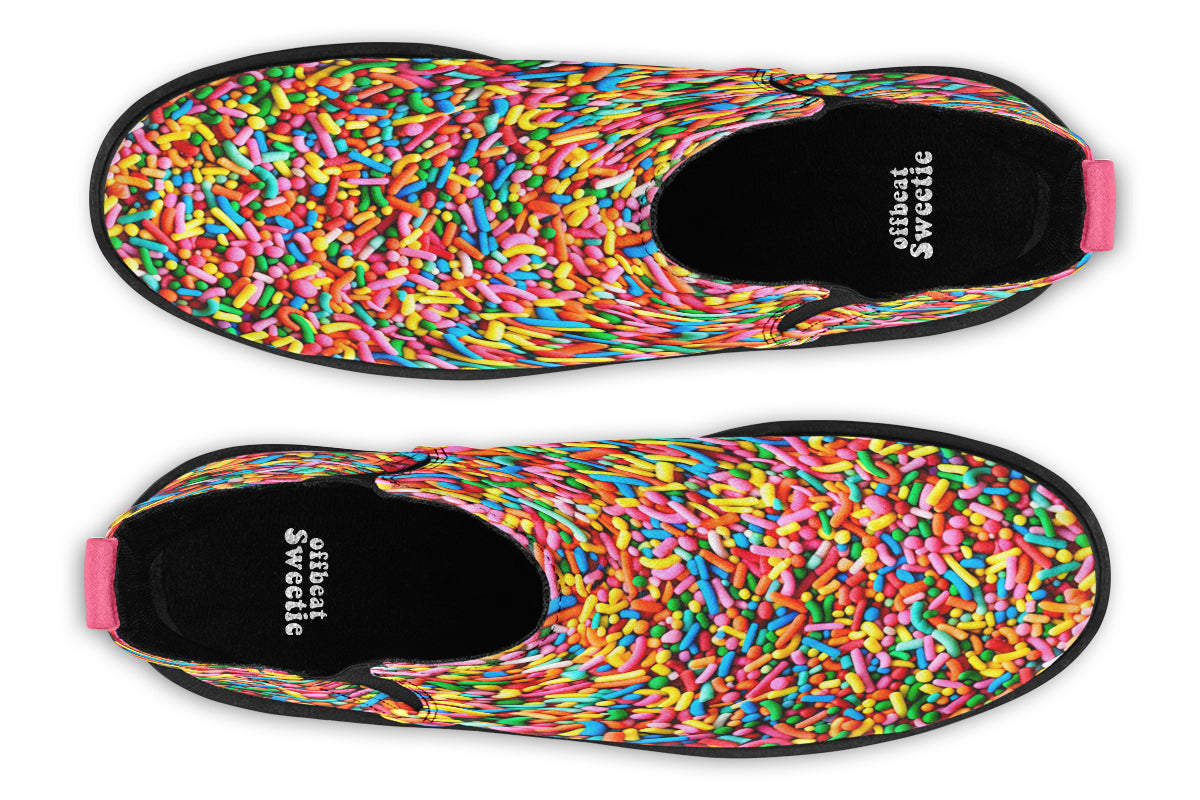 Rainbow Sprinkles Ankle Boots Offbeat Sweetie