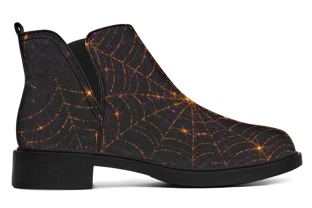 Spiderweb Ankle Boots Offbeat Sweetie