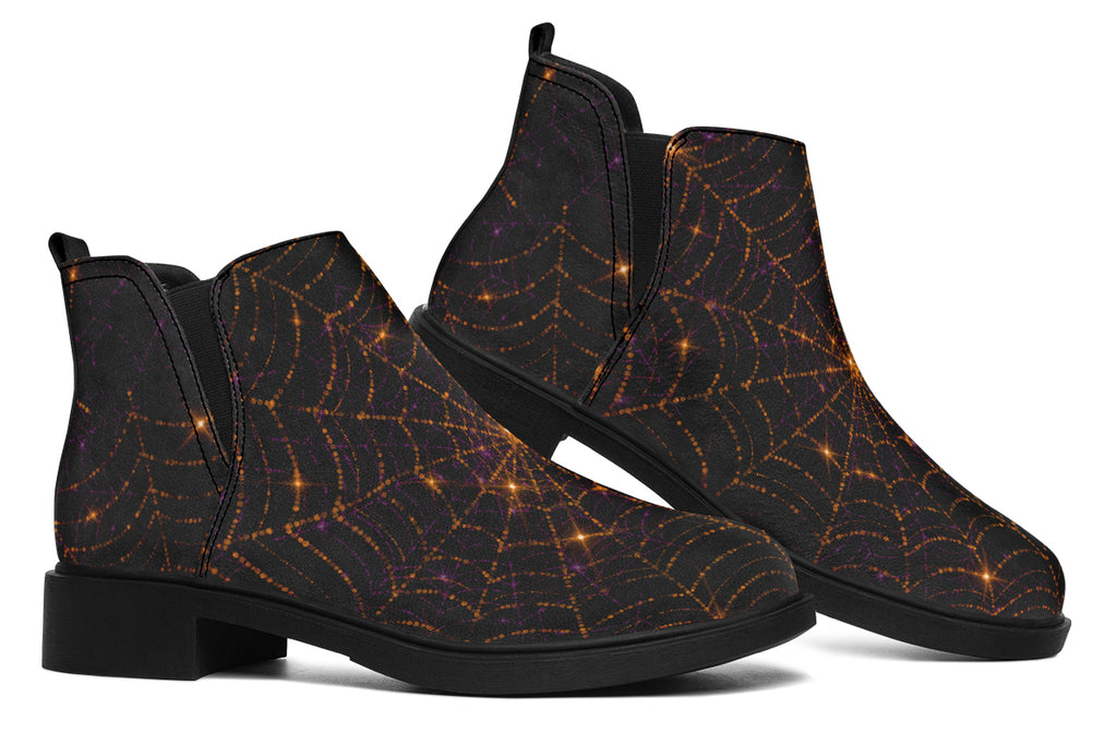 Spiderweb Ankle Boots Offbeat Sweetie