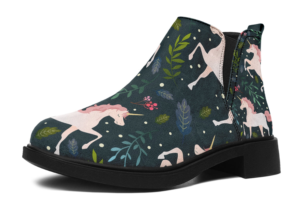 Unicorn Garden Ankle Boots Offbeat Sweetie